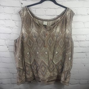 Sonoma sleeveless blouse